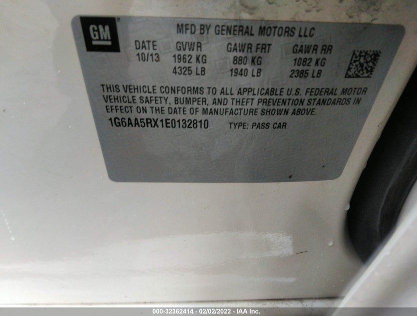 1G6AA5RX1E0132810
