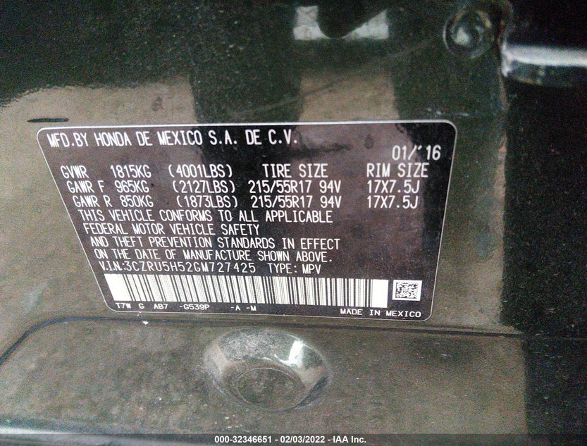 3CZRU5H52GM727425