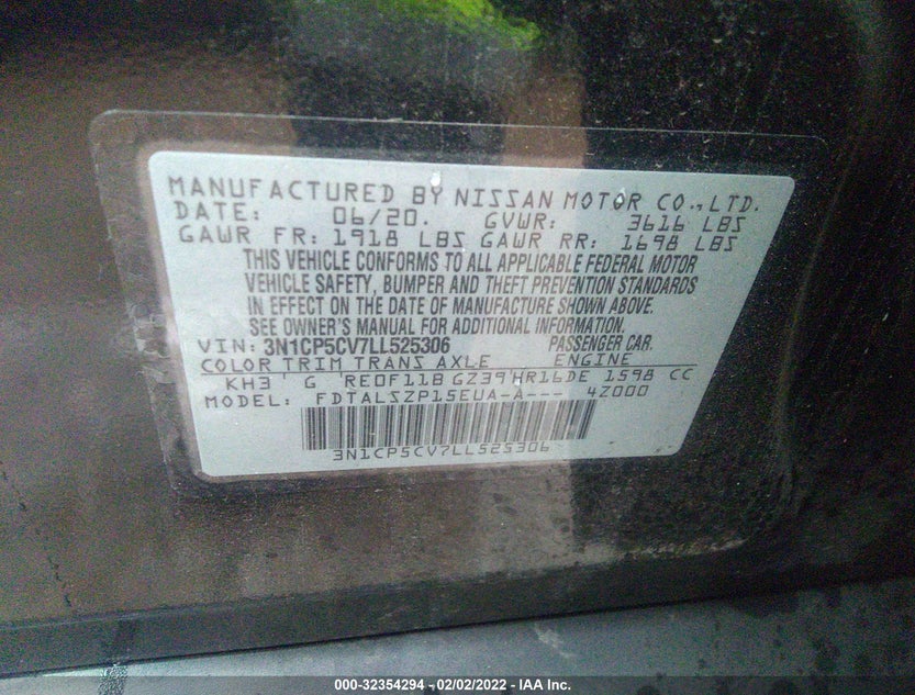 3N1CP5CV7LL525306