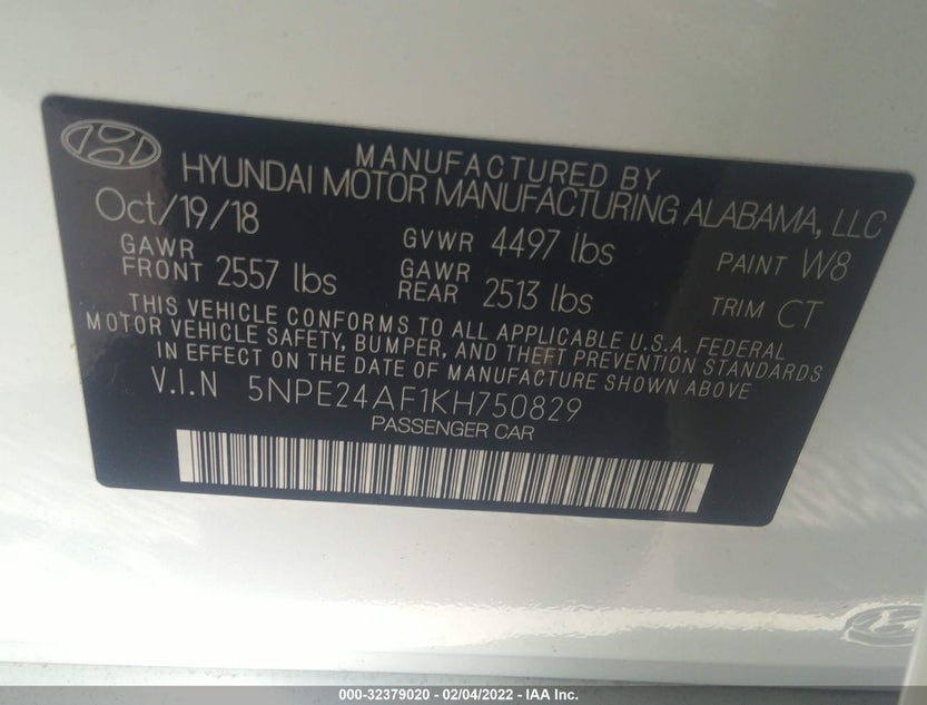 5NPE24AF1KH750829