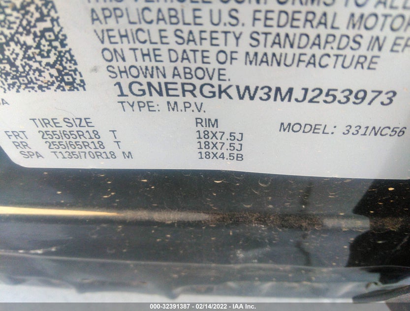 1GNERGKW3MJ253973
