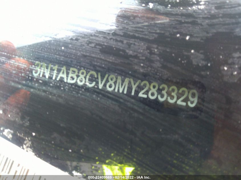 2021 Nissan Sentra Sv Xtronic Cvt VIN: 3N1AB8CV8MY283329 Lot: 32409569