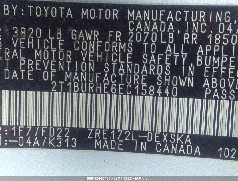2T1BURHE6EC158440