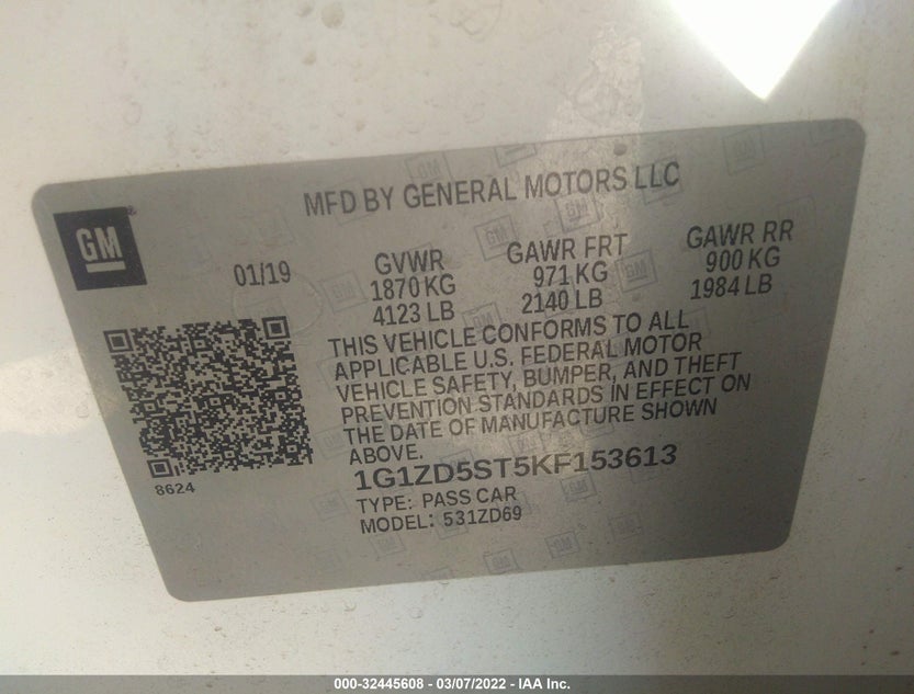 1G1ZD5ST5KF153613