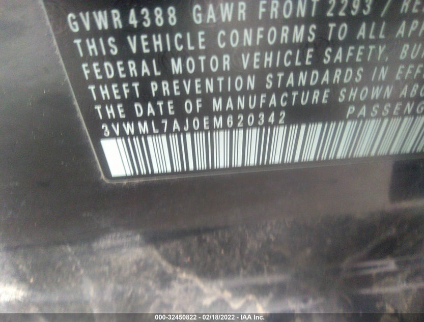 3VWML7AJ0EM620342