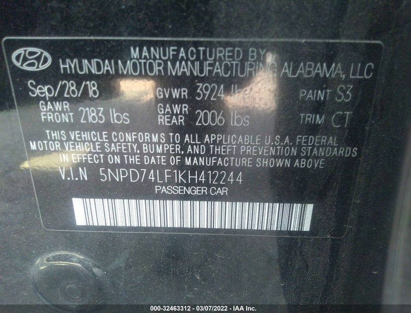 5NPD74LF1KH412244