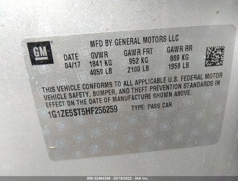 1G1ZE5ST5HF256259