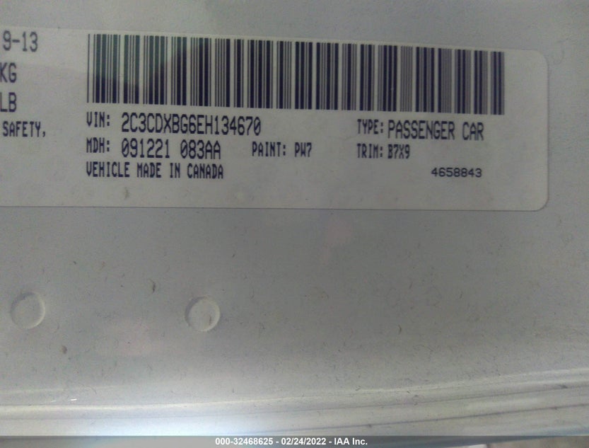 2C3CDXBG6EH134670