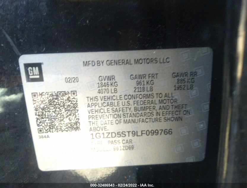 1G1ZD5ST9LF099766