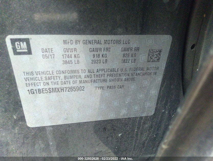 1G1BE5SMXH7265902