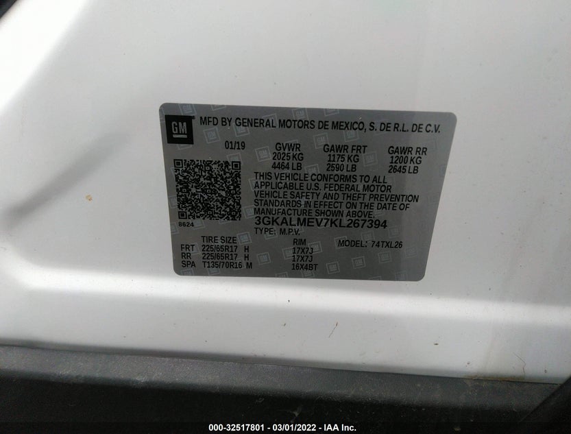 3GKALMEV7KL267394