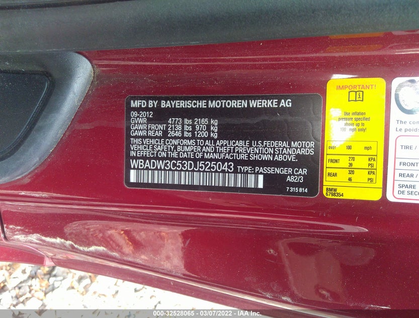 WBADW3C53DJ525043