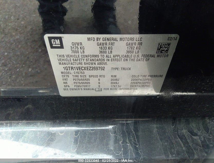 1GTR1VECXEZ269792