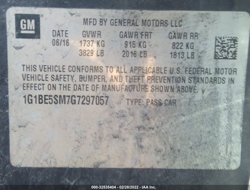 1G1BE5SM7G7297057