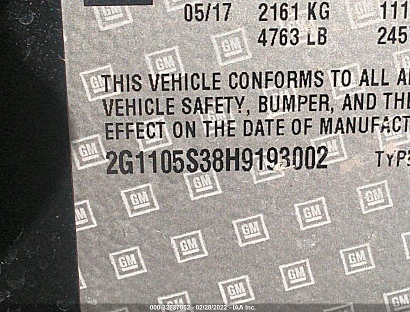 2G1105S38H9193002