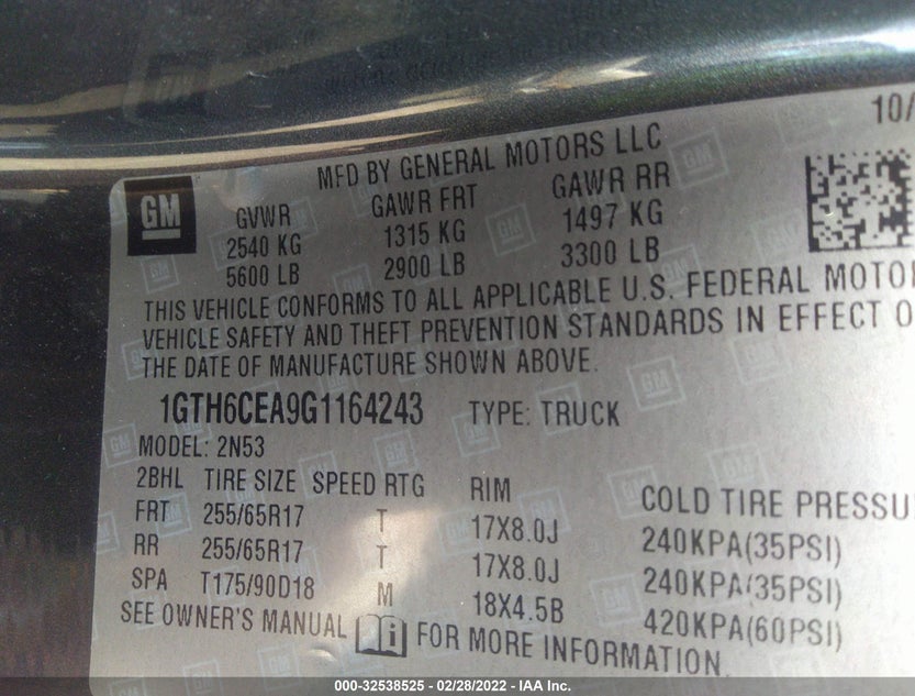 1GTH6CEA9G1164243