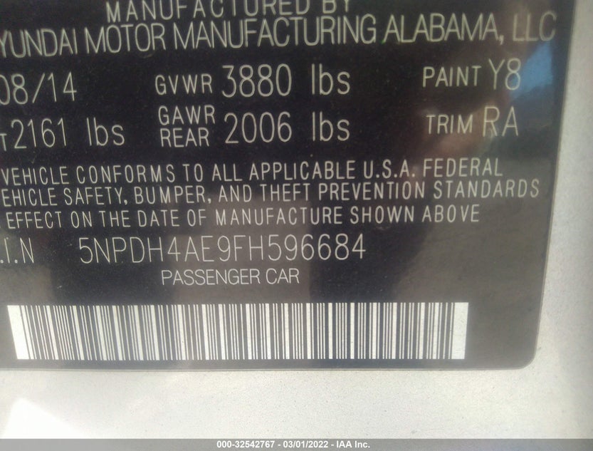 5NPDH4AE9FH596684