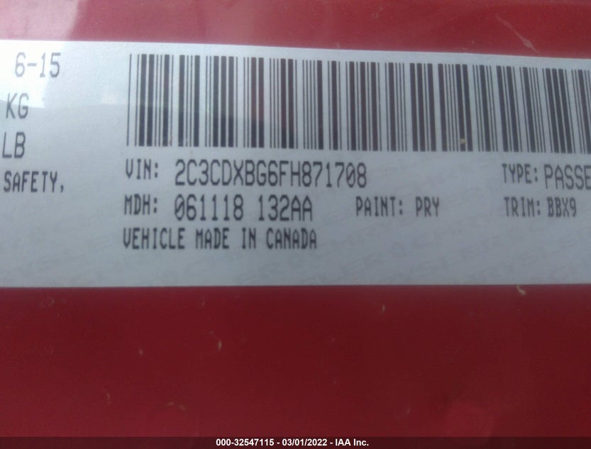 2C3CDXBG6FH871708