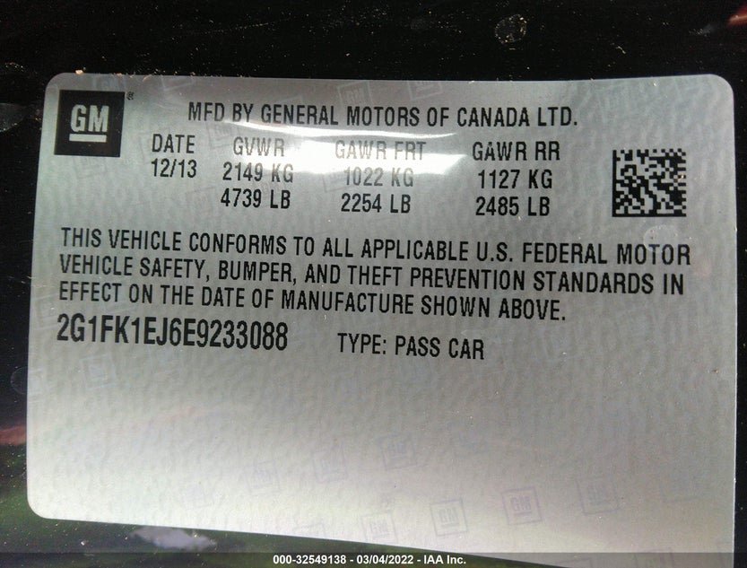 2G1FK1EJ6E9233088