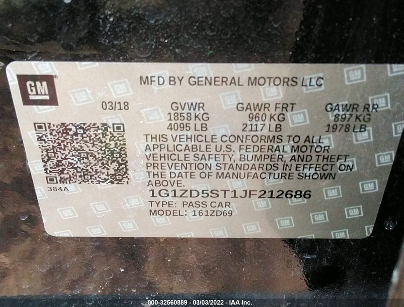 1G1ZD5ST1JF212686