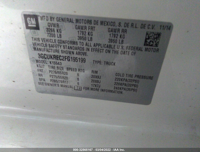 3GCUKREC2FG195199