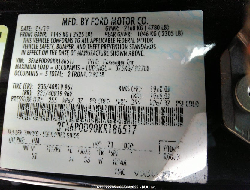 3FA6P0D90KR186517