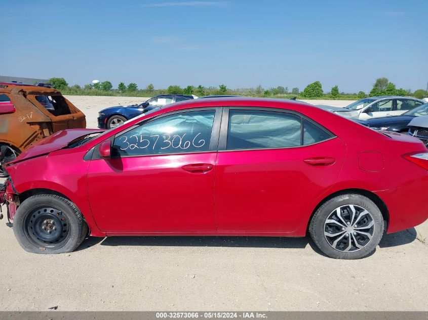 2015 Toyota Corolla Le VIN: 2T1BURHE4FC331826 Lot: 32573066