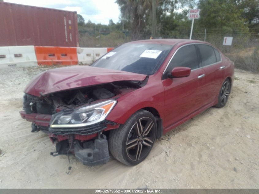 2016 Honda Accord Sport VIN: 1HGCR2F55GA137054 Lot: 32579652