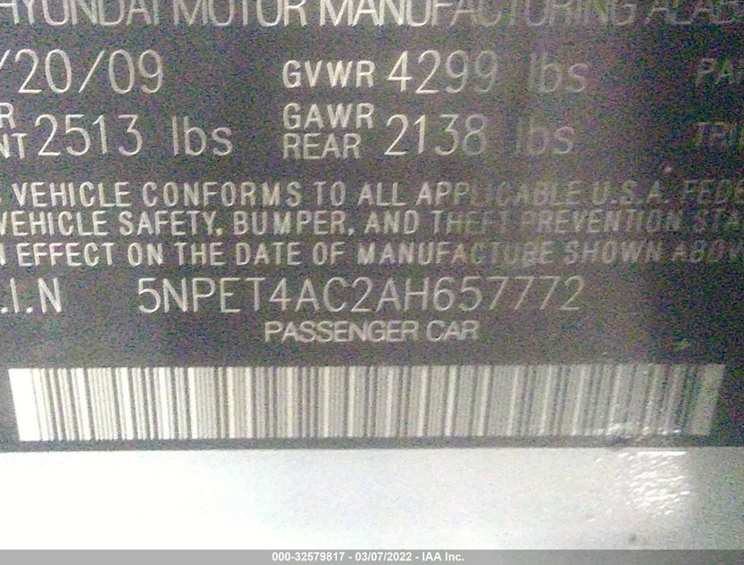 5NPET4AC2AH657772