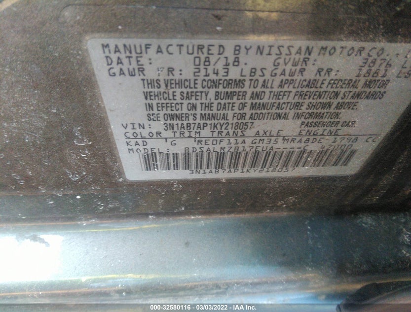3N1AB7AP1KY218057