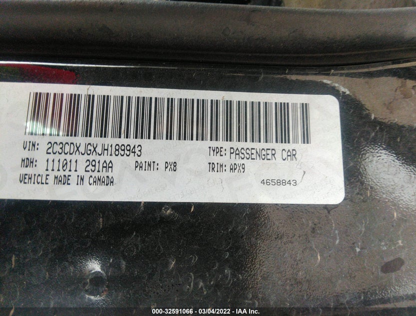 2C3CDXJGXJH189943