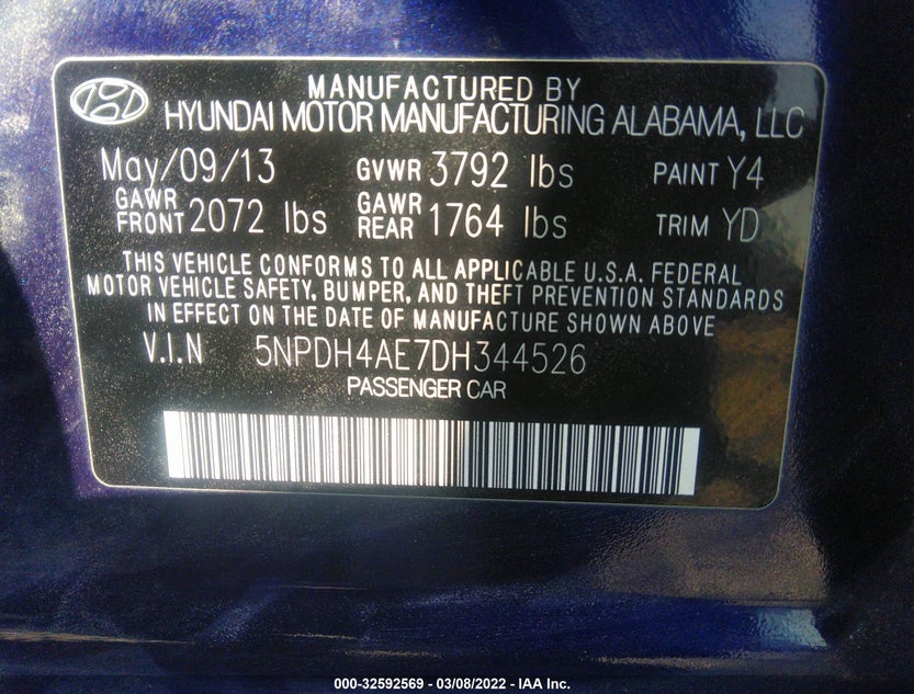 5NPDH4AE7DH344526