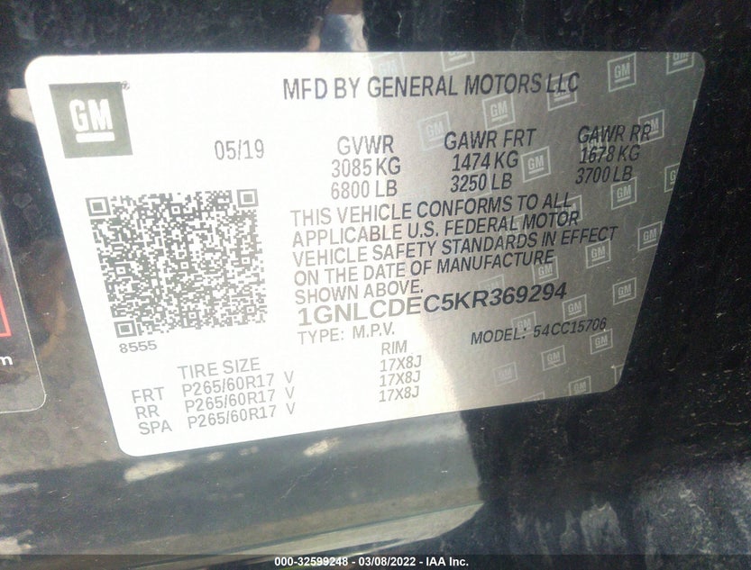 1GNLCDEC5KR369294