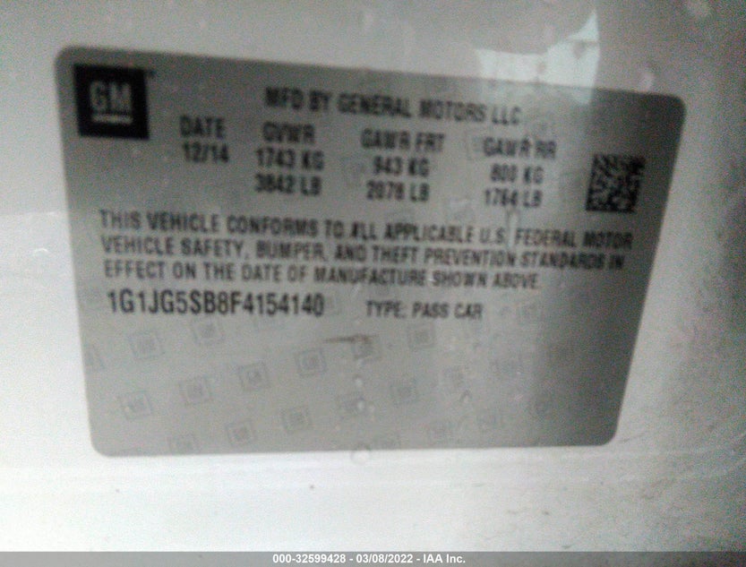 1G1JG5SB8F4154140