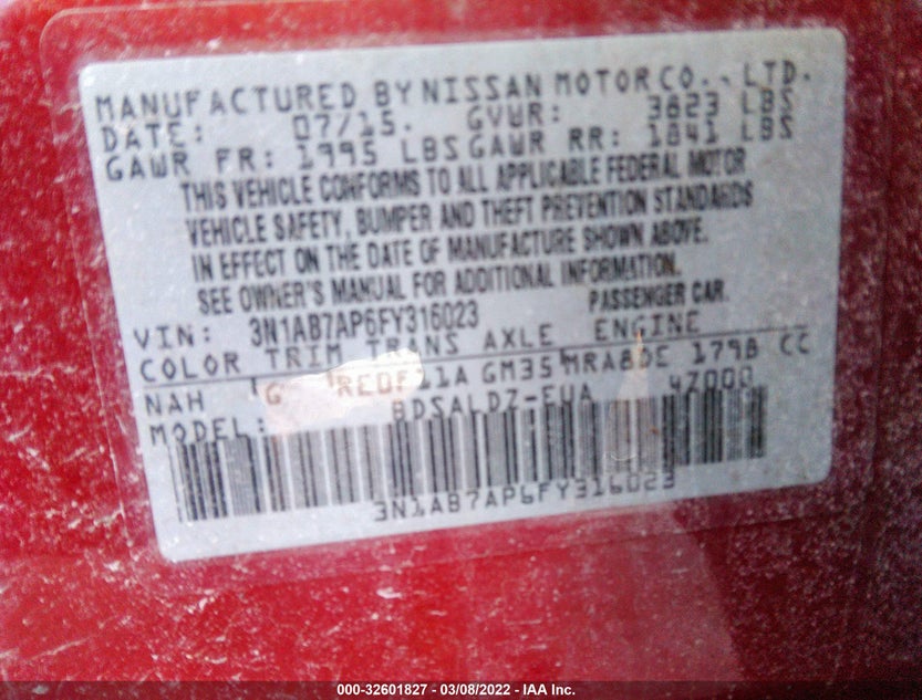 3N1AB7AP6FY316023