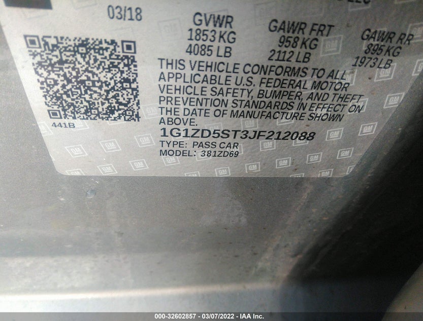 1G1ZD5ST3JF212088