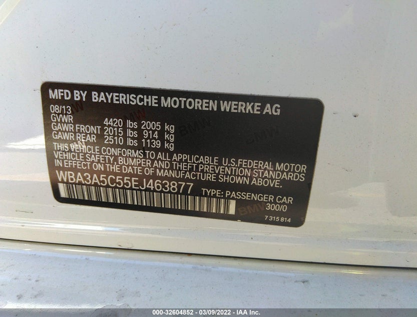 WBA3A5C55EJ463877