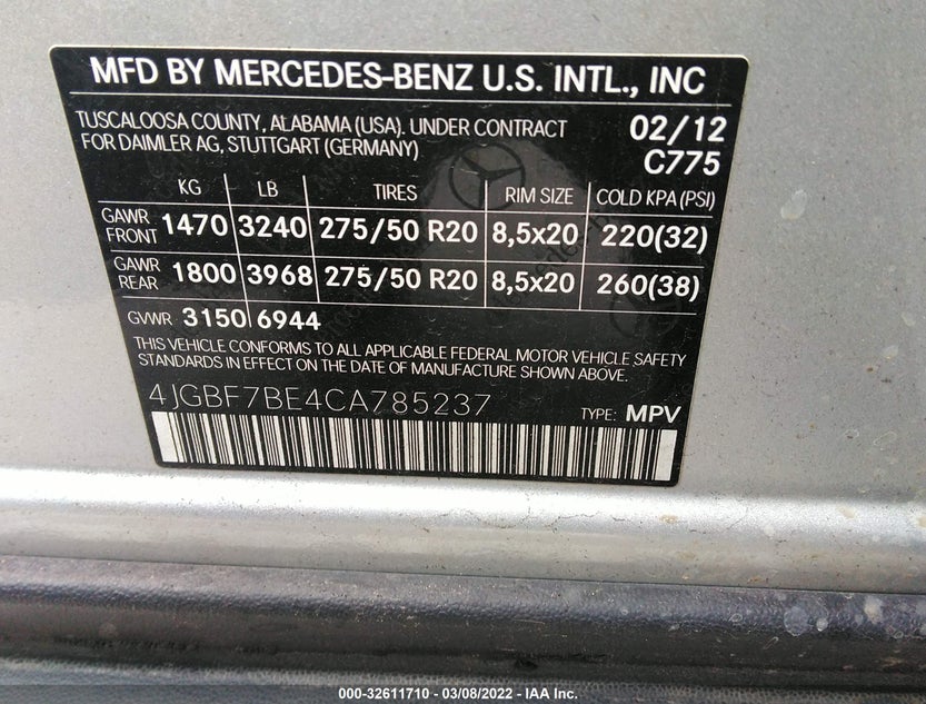 4JGBF7BE4CA785237