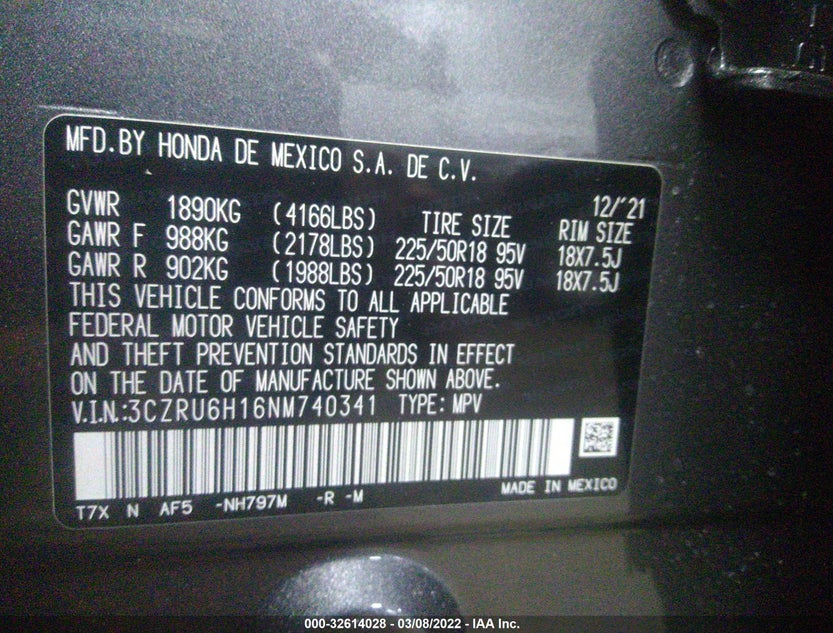 3CZRU6H16NM740341