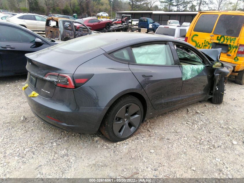 VIN 5YJ3E1EB6MF048978 2021 TESLA MODEL 3 no.4