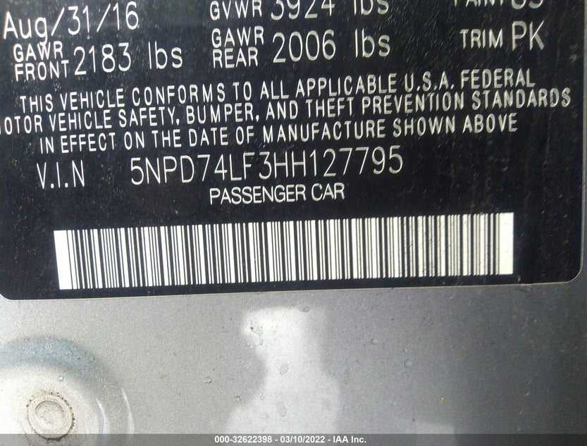 5NPD74LF3HH127795