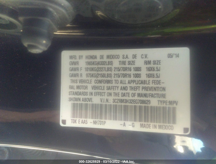 3CZRM3H32EG708629