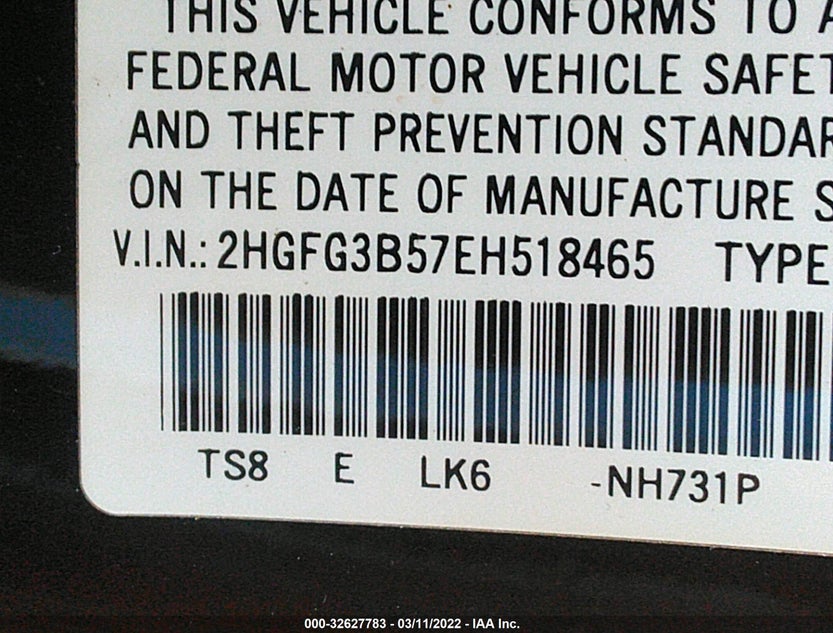 2HGFG3B57EH518465