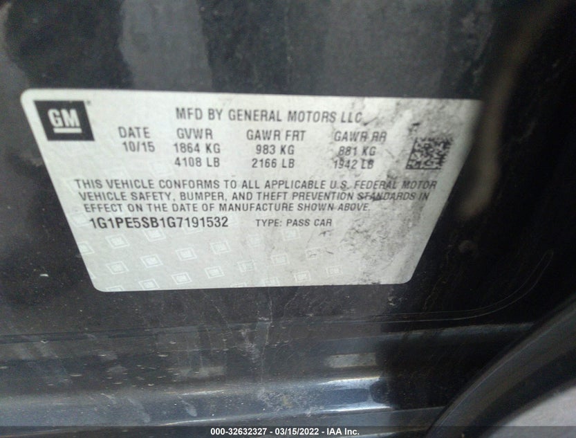 1G1PE5SB1G7191532
