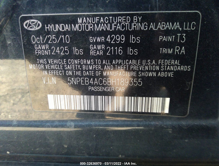 5NPEB4AC6BH189355