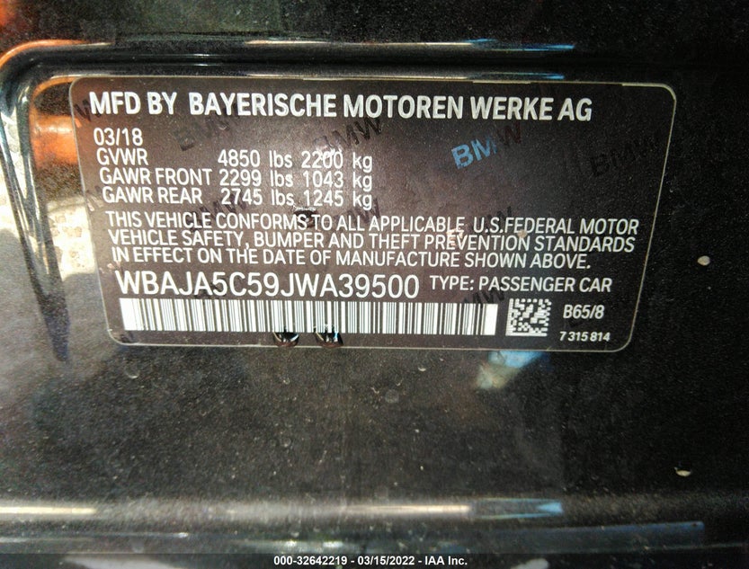 WBAJA5C59JWA39500