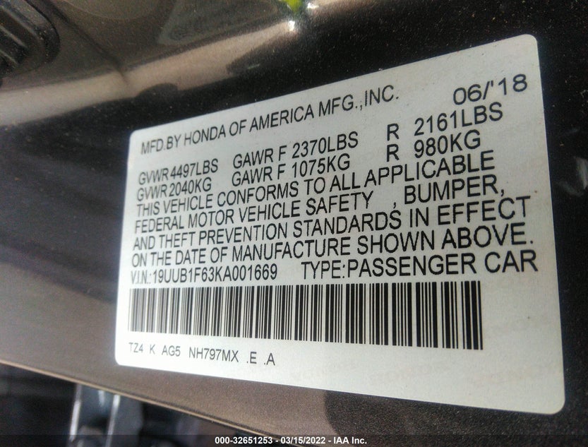 19UUB1F63KA001669