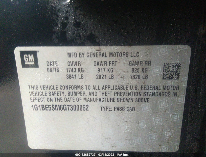 1G1BE5SM6G7300062