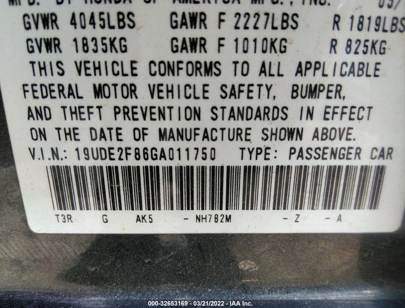 19UDE2F86GA011750