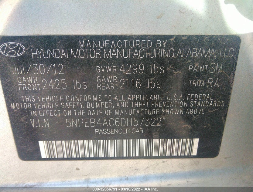 5NPEB4AC6DH573221